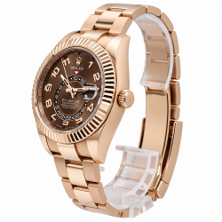 Rolex Sky-Dweller 42MM 326935 18K Everose Gold Choco Dial Watch